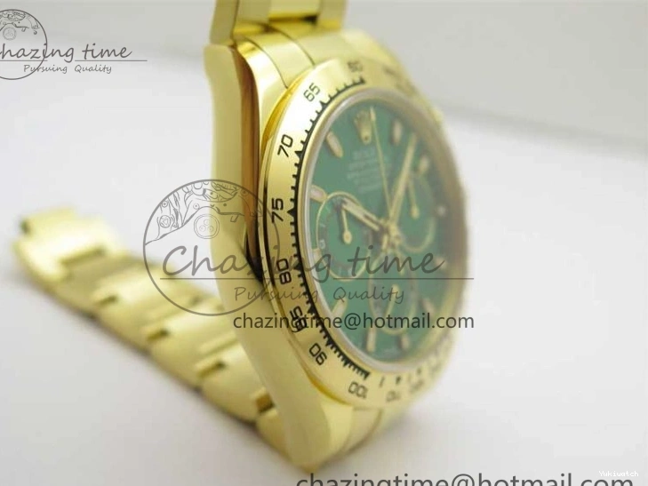 YG Daytona Edition Green YG 1:1 Best Bracelet Steel 904L KKF A7750 Dial on 0401